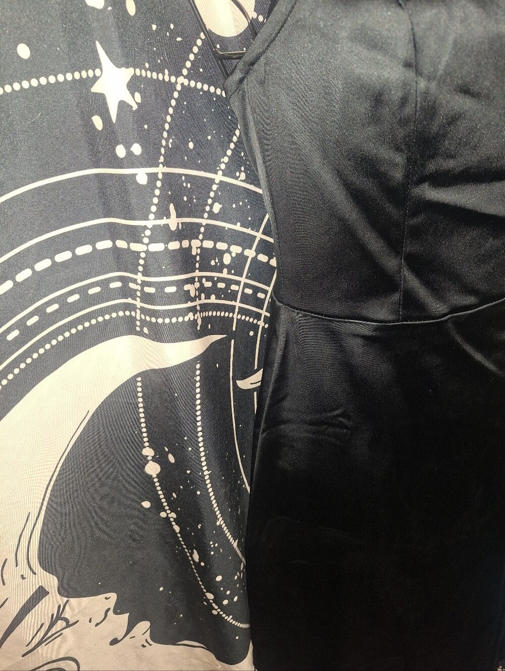 NWT Lulu's Black Satin Strapless Asymmetrical Bodycon Dress - Picture 4 of 8